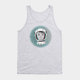 3D cat cosmonaut Tank Top